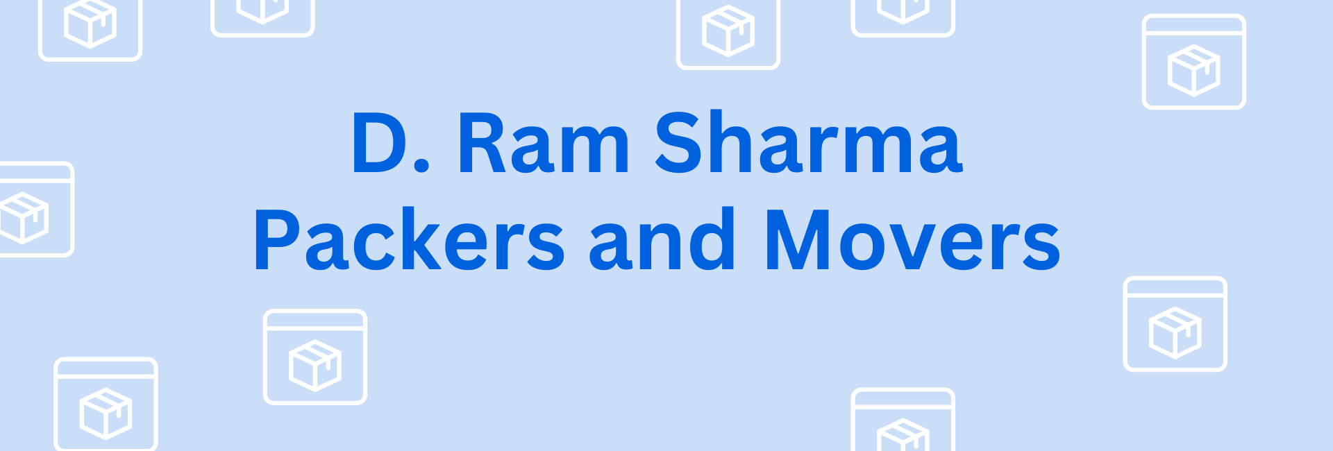 D. Ram Sharma Packers & Movers-Packers and Movers service in Gurgaon
